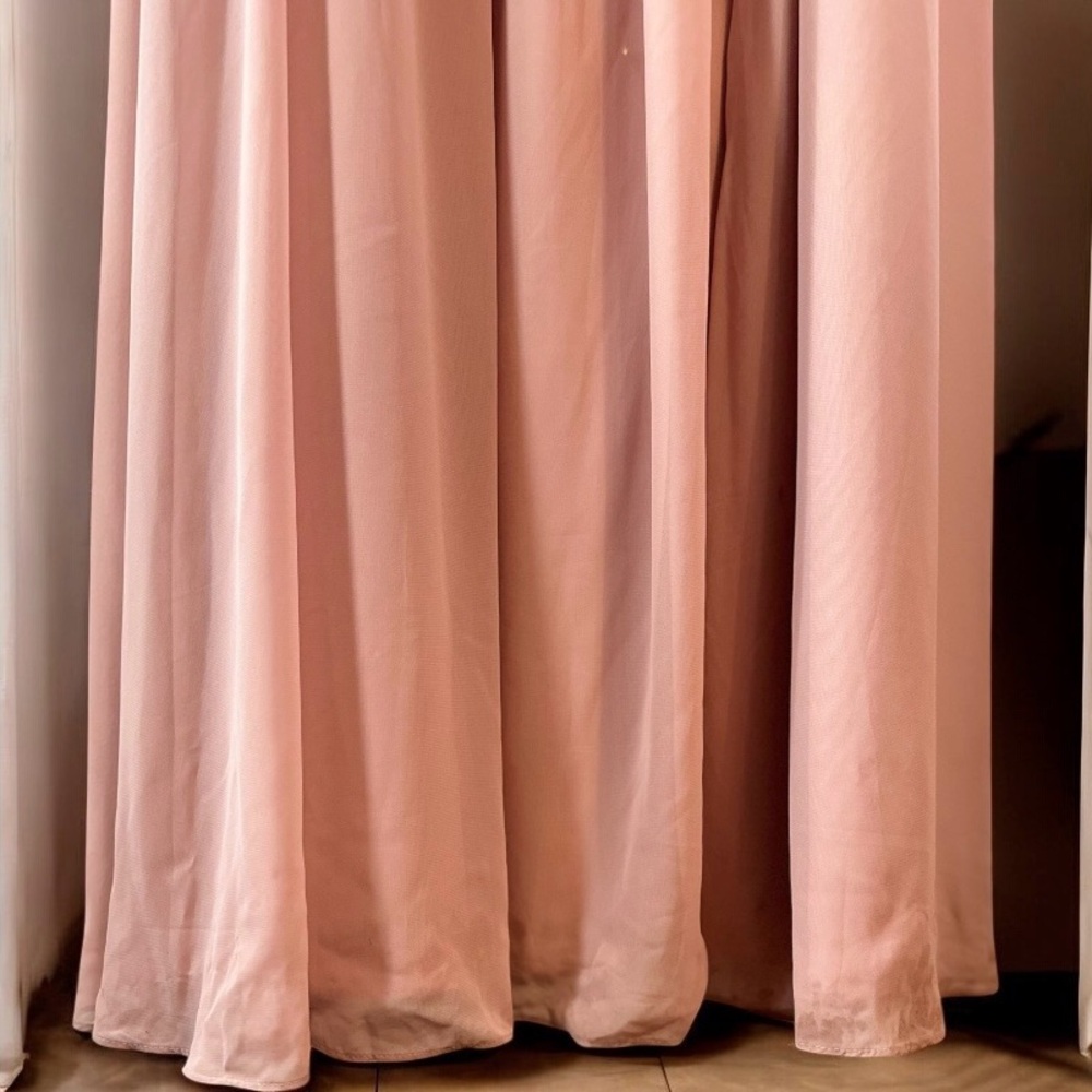 AZAZIE Cleobella A-Line Sweetheart Lace Chiffon Dress Maxi 10 Dusty Rose Blush - Picture 11 of 15